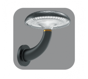 太阳能蘑菇壁灯 